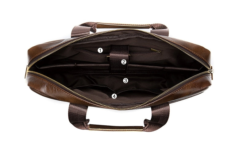 Vintage lædertaske Teneo Interior Gentcreate