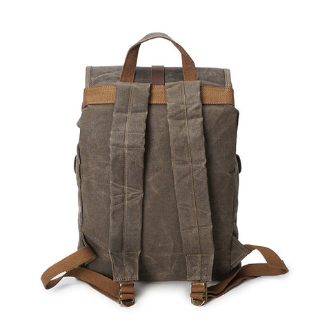 Waxed Canvas Retro Backpack Gentcreate