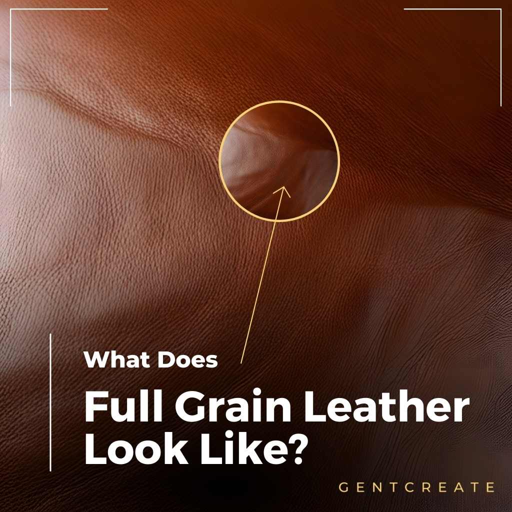 À quoi ressemble le cuir pleine fleur ?
