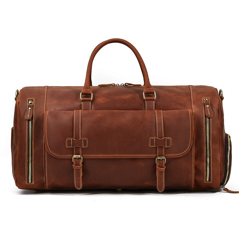 Brown Leather Crossbody Bag 