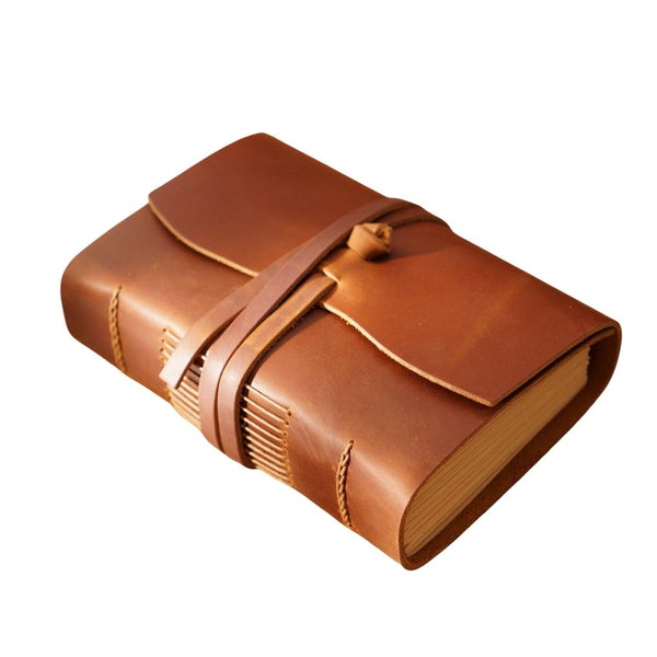 Brown Leather Diary "Liber" - Gentcreate