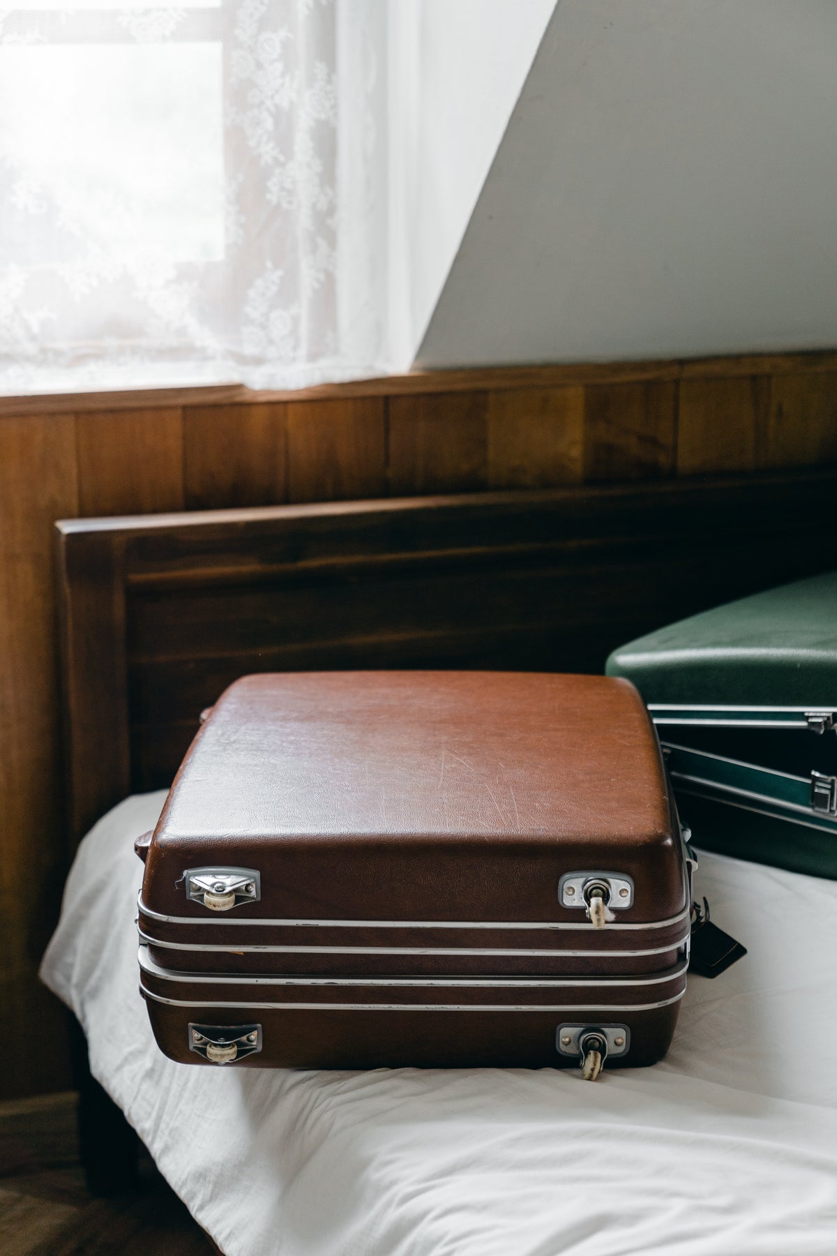 Vegan Leather Suitcase 