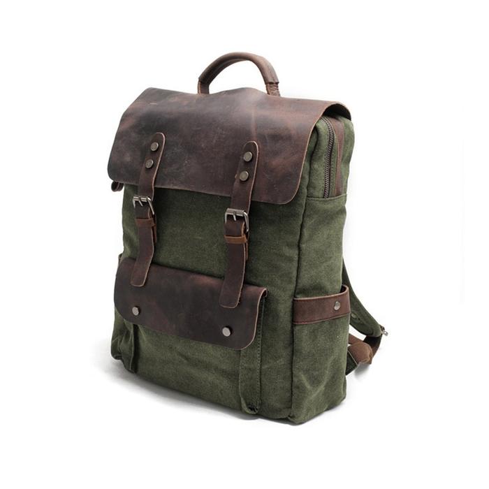 Retro Wax Canvas Backpack — More than a backpack