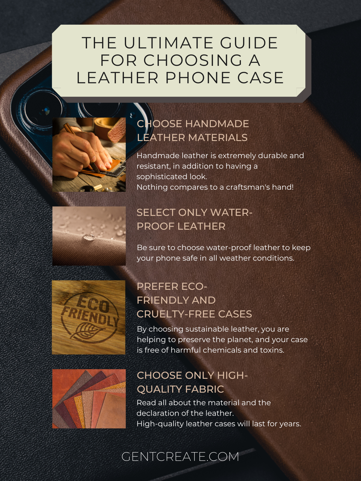The ultimate guide for choosing a leather phone case