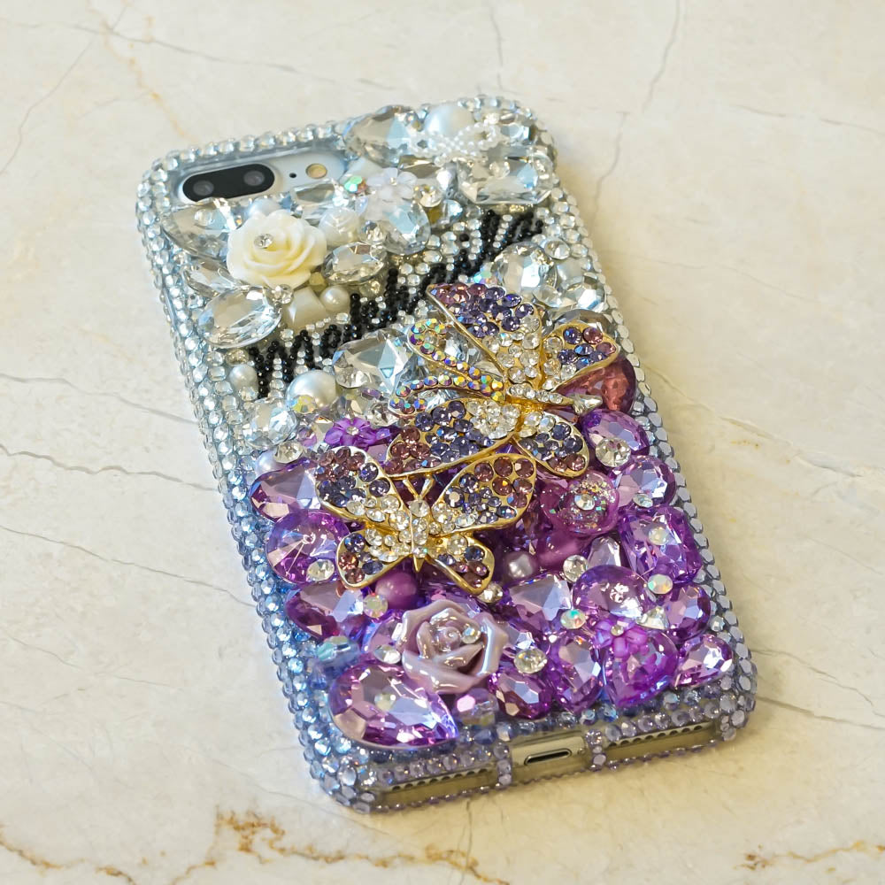 Personalized bling cases handmade with crystals from Swarovski ...