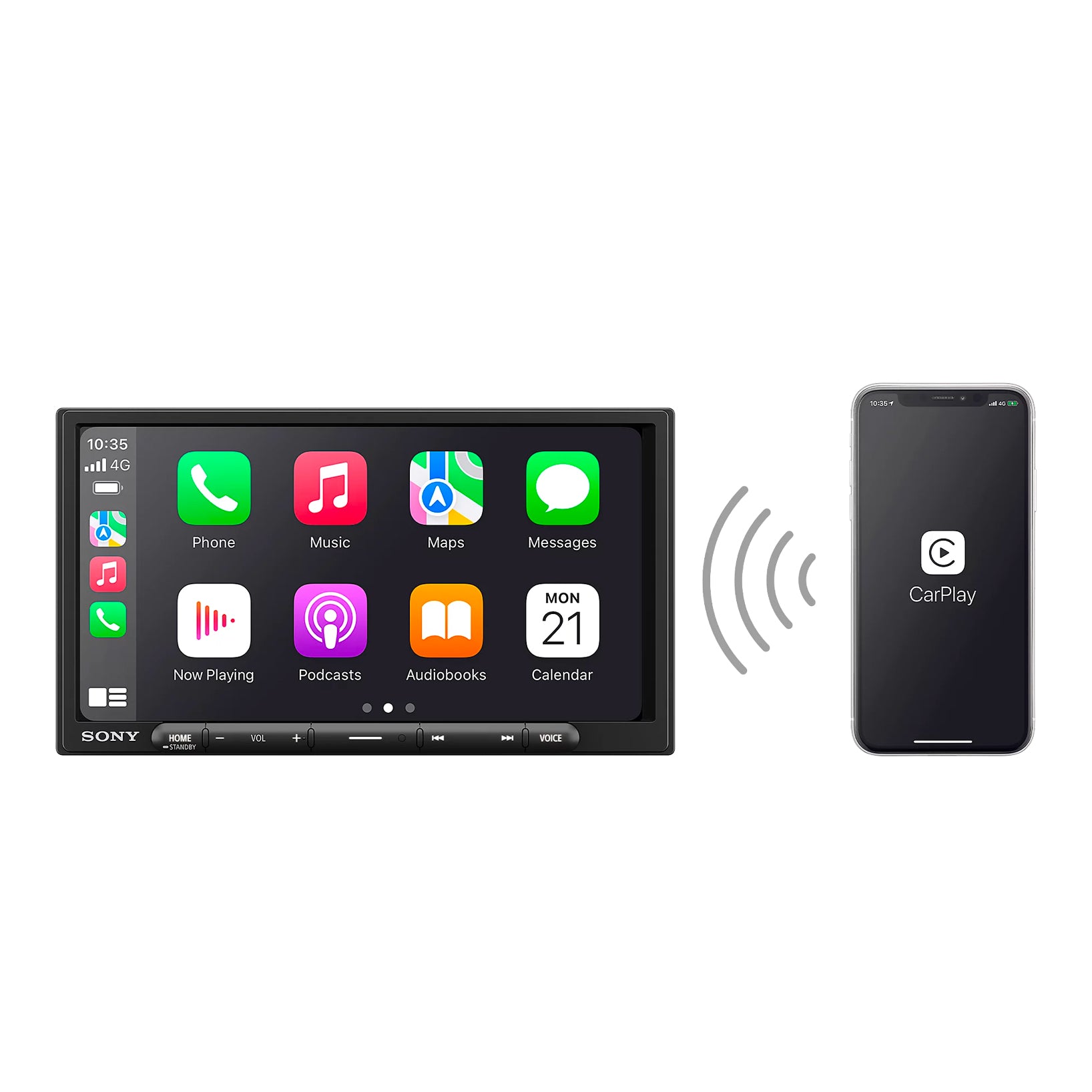 Sony XAV-AX1005DB Touchscreen with DAB Apple CarPlay & Android Auto