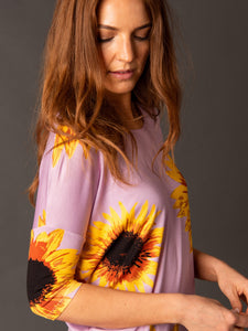 Dolman Tunic in Modal with Wild Sunflower