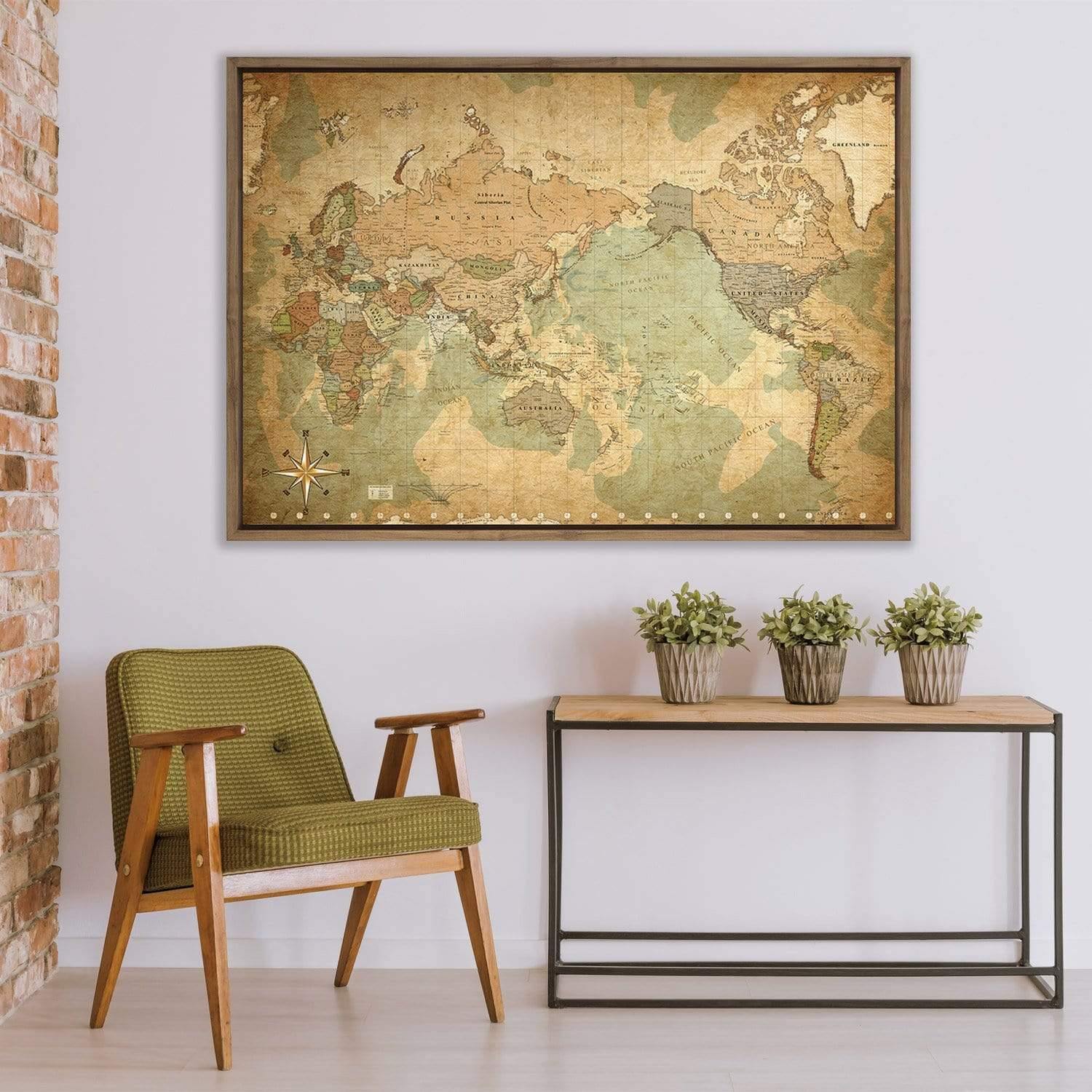 World Map wall art