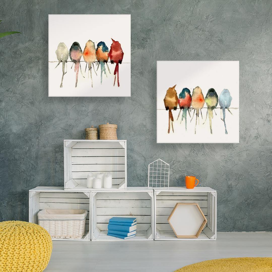 Watercolour Birds wall print