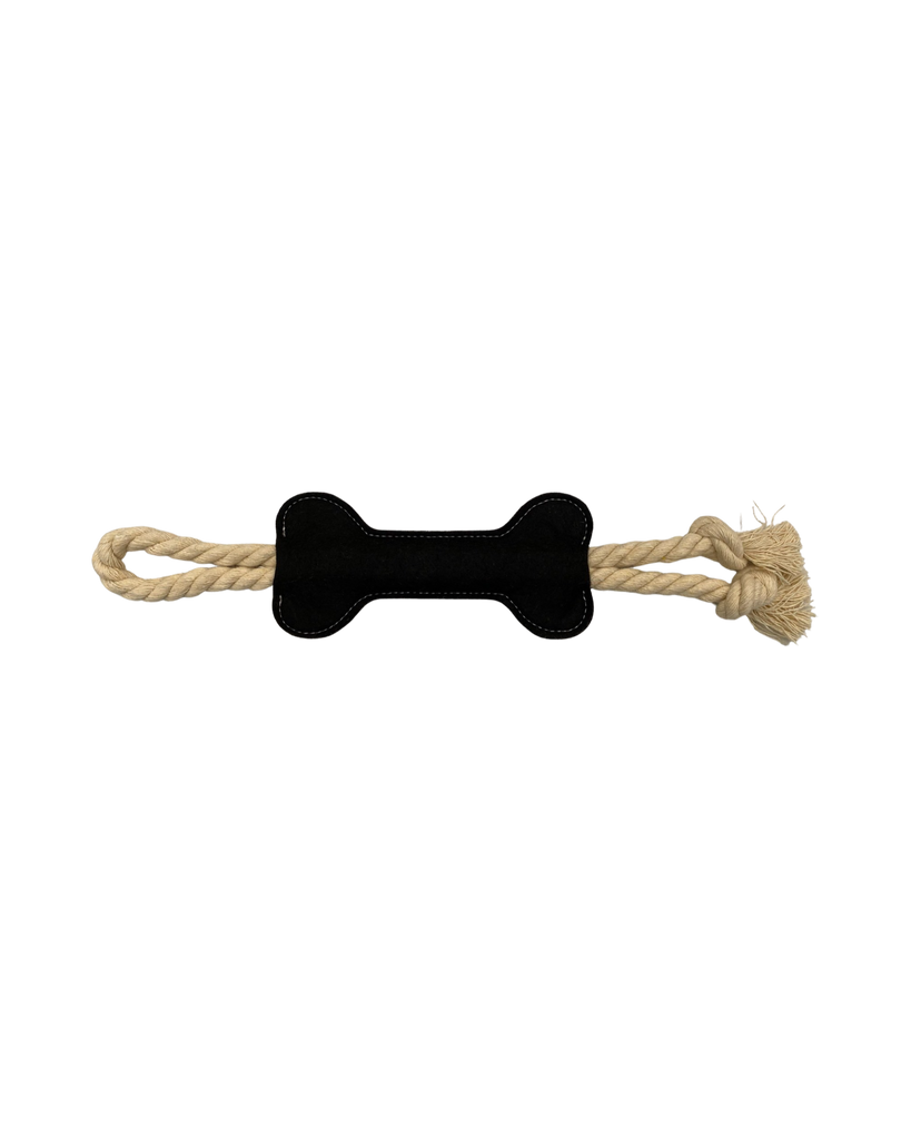 Black Checker Chewy Vuiton Bone Dog Toy – Coco & Pud