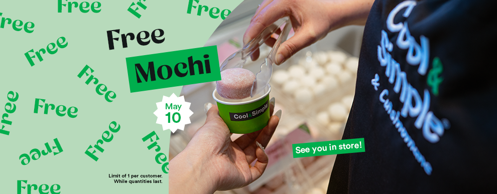 Calling all foodies and mochi lovers! 🍡 Join us on Friday, May 10th at one of our 4 stores for our Free Mochi Day!