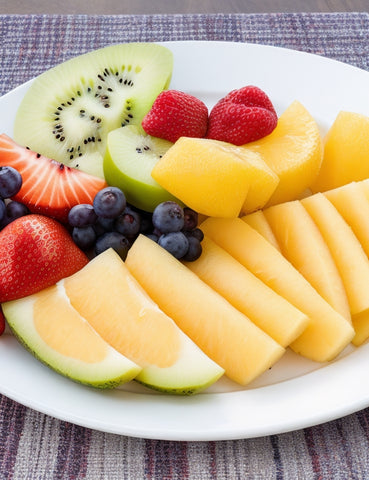 plate of healthy fresh fruit