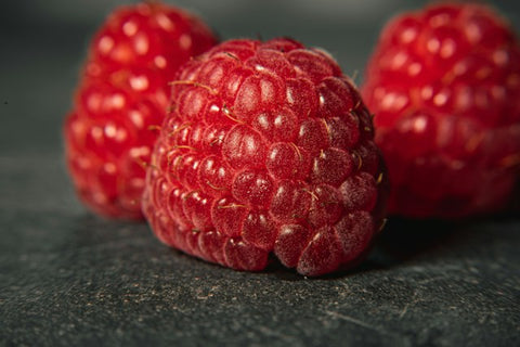 three raspberries