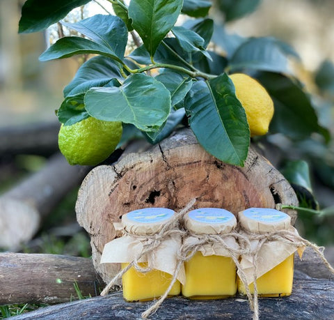 three jars of lemon curd