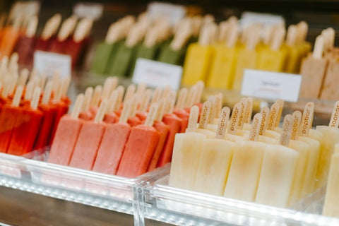 ice lollies with different flavors