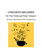 Load image into Gallery viewer, 103 - Concerto Melodies For Violin and Viola, Volume I (Seitz #2, Vivaldi a &amp; g minor, Reiding b minor)
