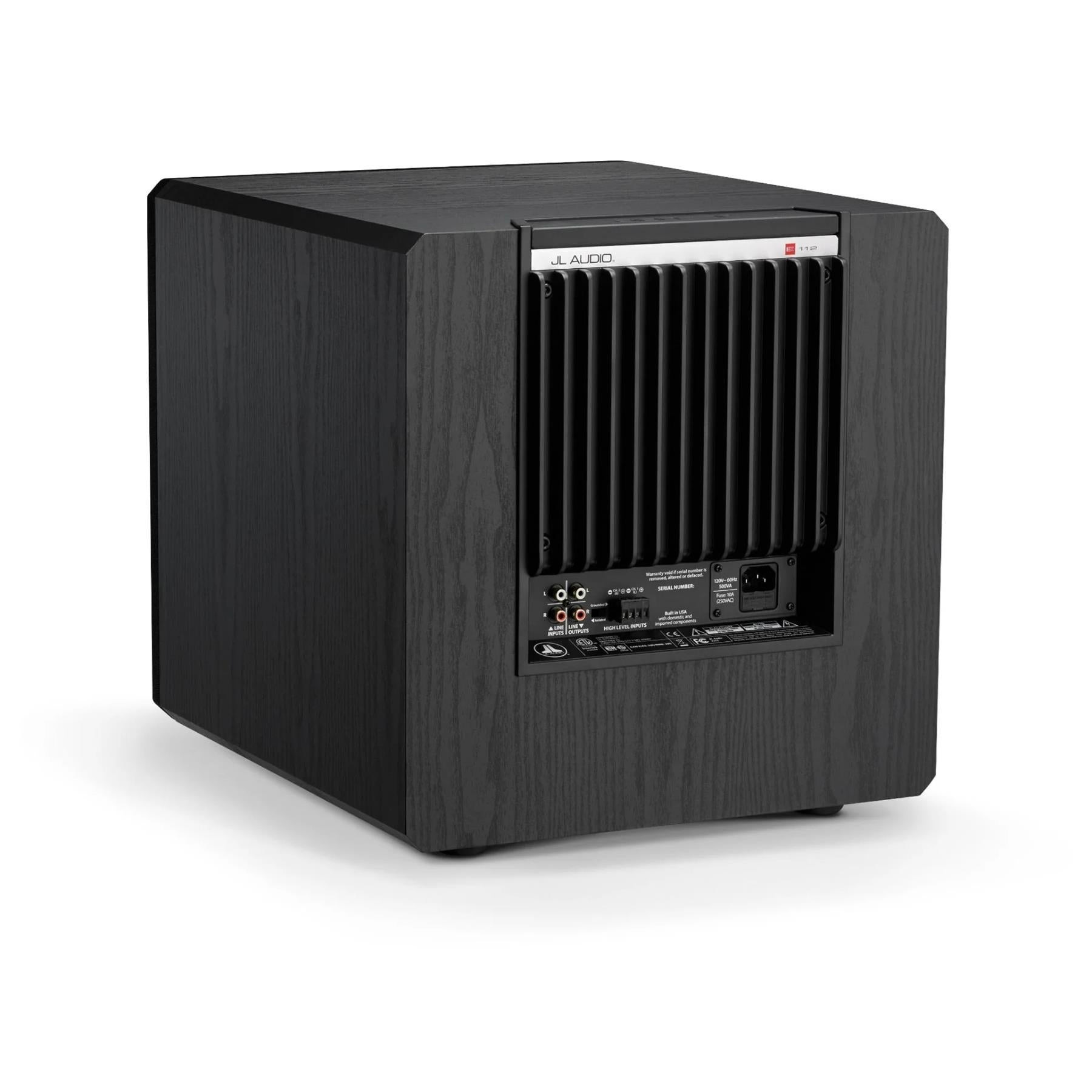 JL Audio E-Sub e112-ASH Black Ash 12" Powered Subwoofer - Image 6