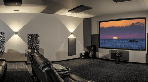 The Parr's Home Theater featuring Bowers & Wilkins Speakers