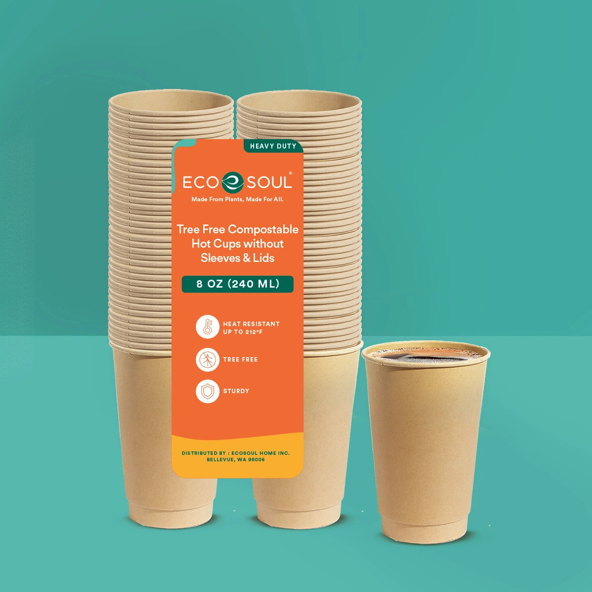 8oz Disposable Coffee Cups