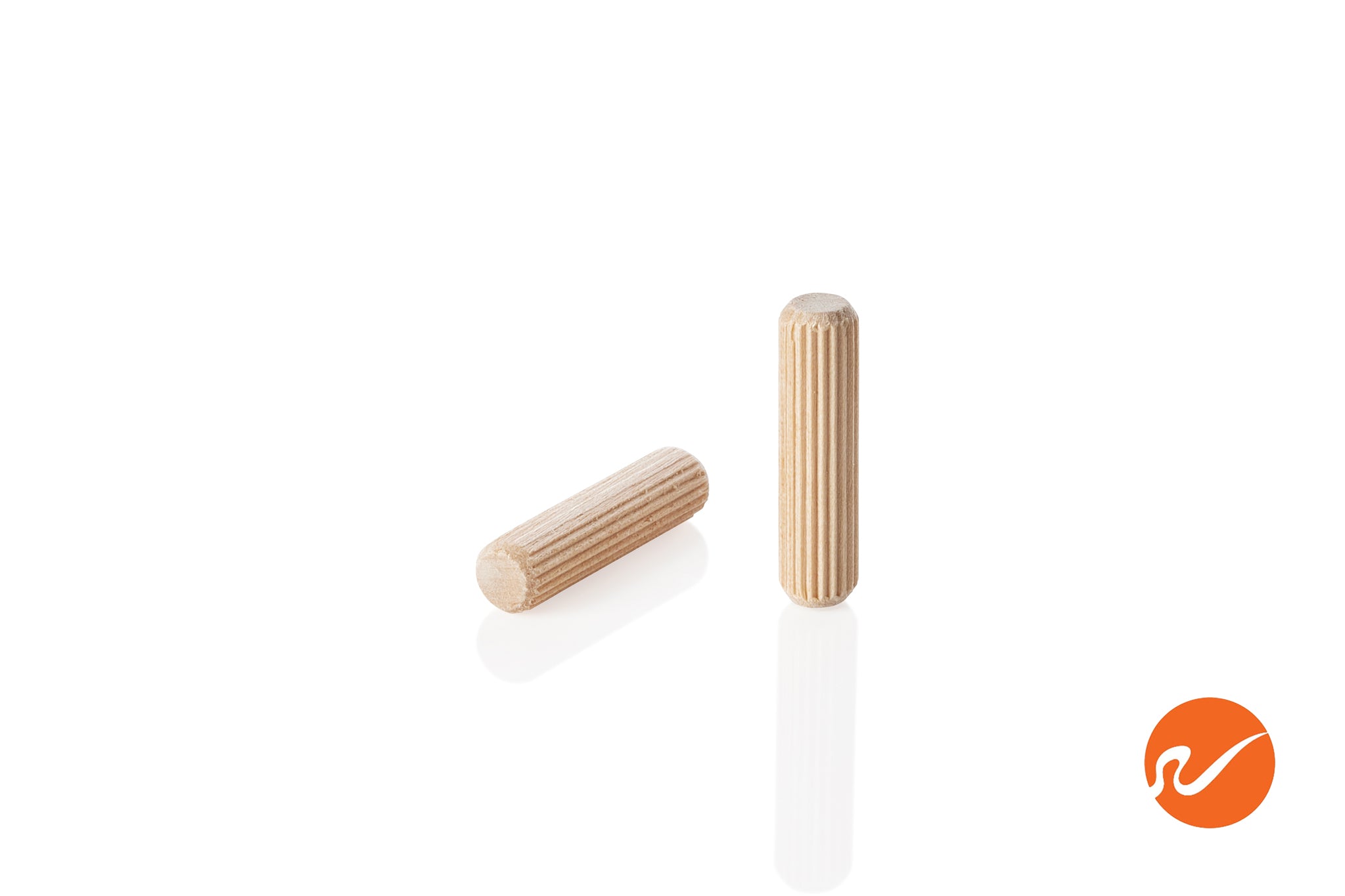 Wooden Dowel Pins Grooved Dowels Plugs Chamfered Fluted Pin Wood