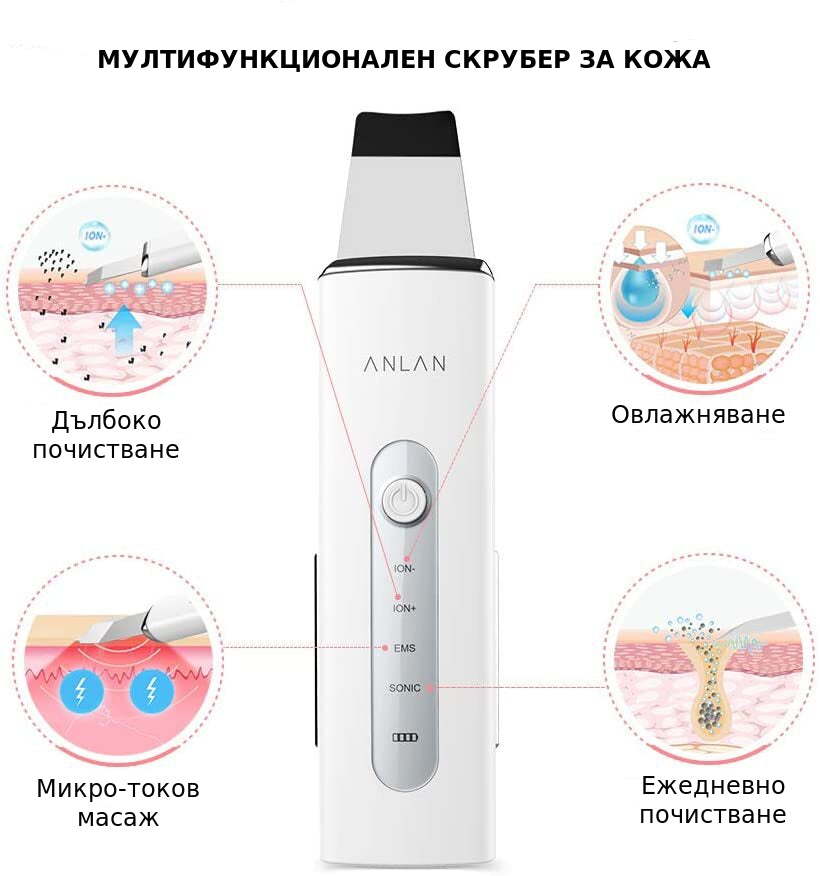 Как да използвам ултразвуков скрубер за дълбоко почистване на кожата на лицето?