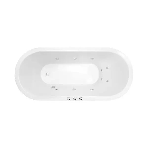 Decina Uno Santai 10 Jet Inset Spa Bath - Gloss White