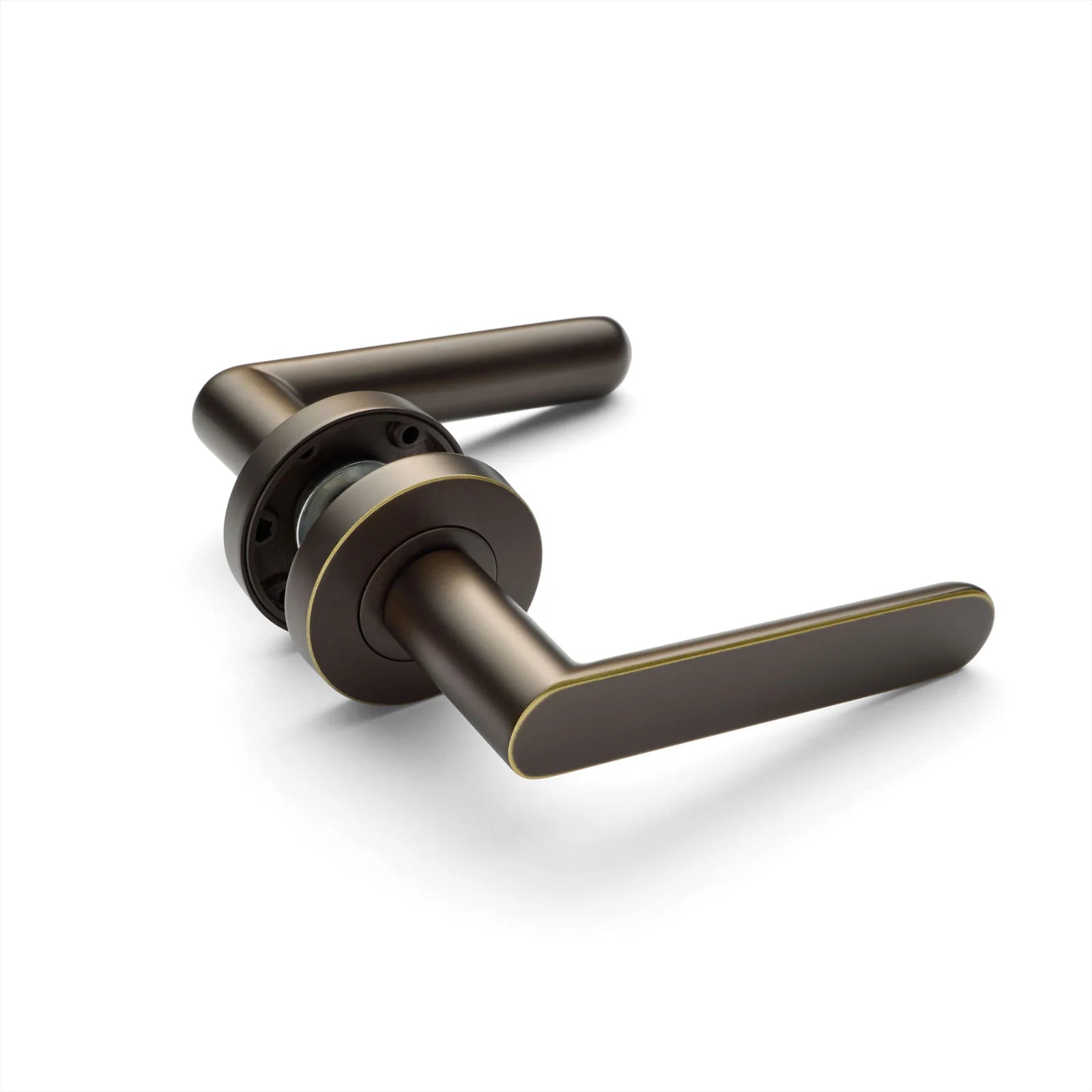 Manovella Passage Door Handle - Fairhaven -  Aged Brass
