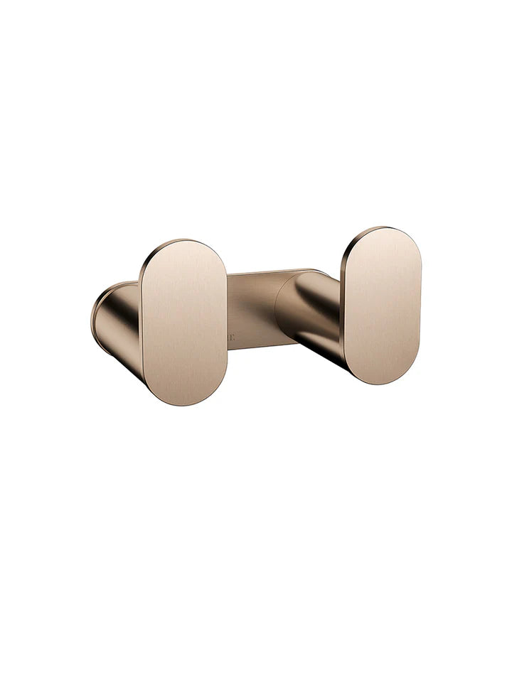 Meir Curvaé Double Robe Hook - Champagne