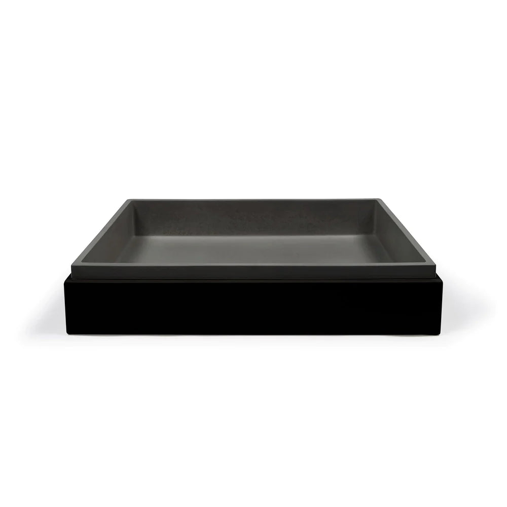 Nood Co Stepp Rectangle Surface Mount - Charcoal