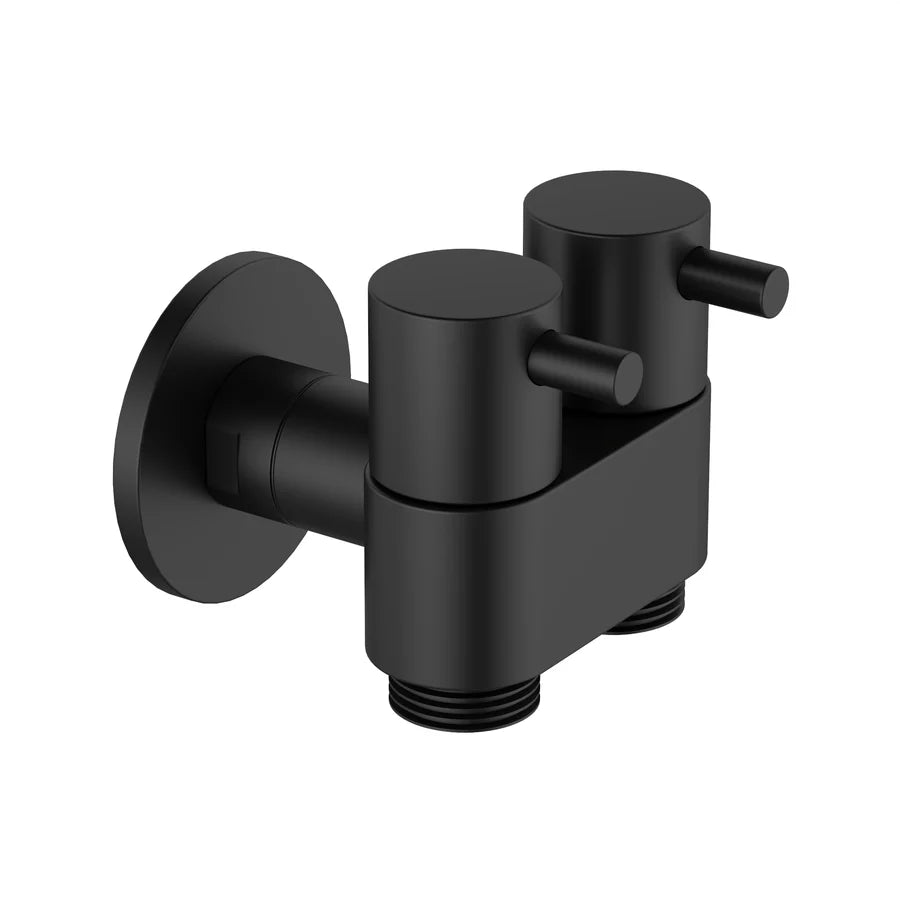 Premium Bidet Dual Mini Cistern Tap - Matte Black