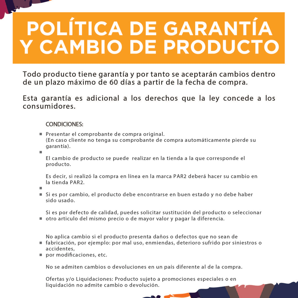 Garantias y Cambios