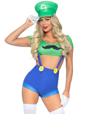 Gamer Babe Luigi Costume - Suave Central - Luigi Costume Men