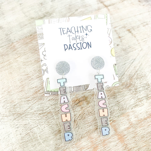 Flair Pen Earrings- Pastel – Teacher Noire