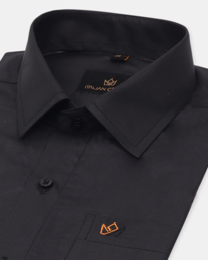 black formal shirt for men