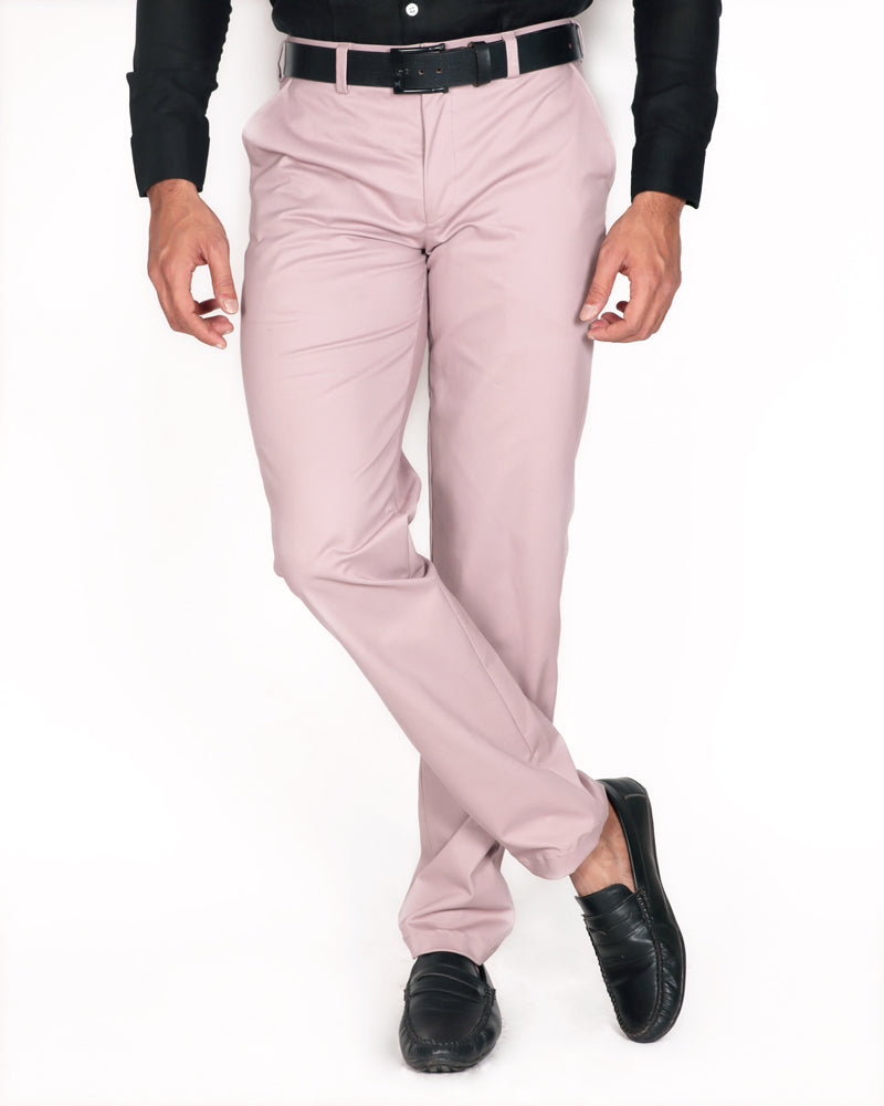 Formal Trouser: Check Men Blue Cotton Blend Formal Trouser at Cliths