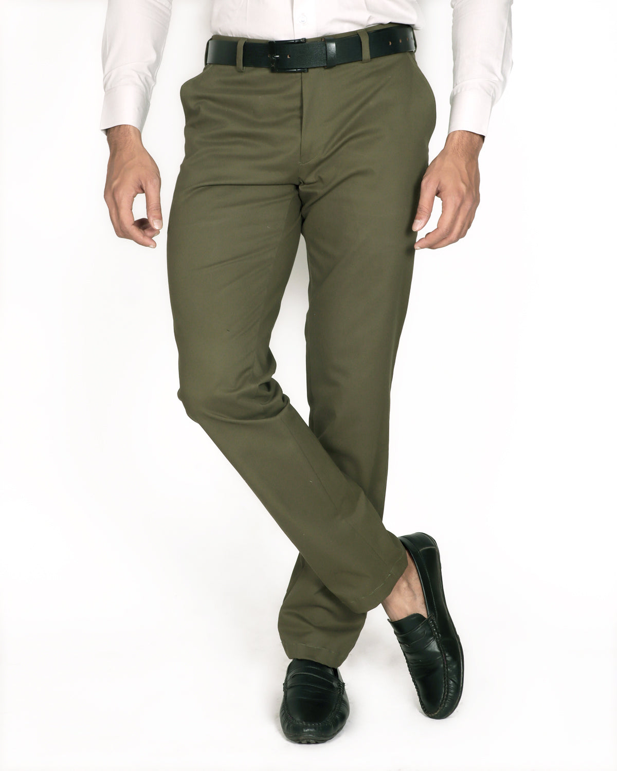 Club Black Color Cotton Trousers For Men