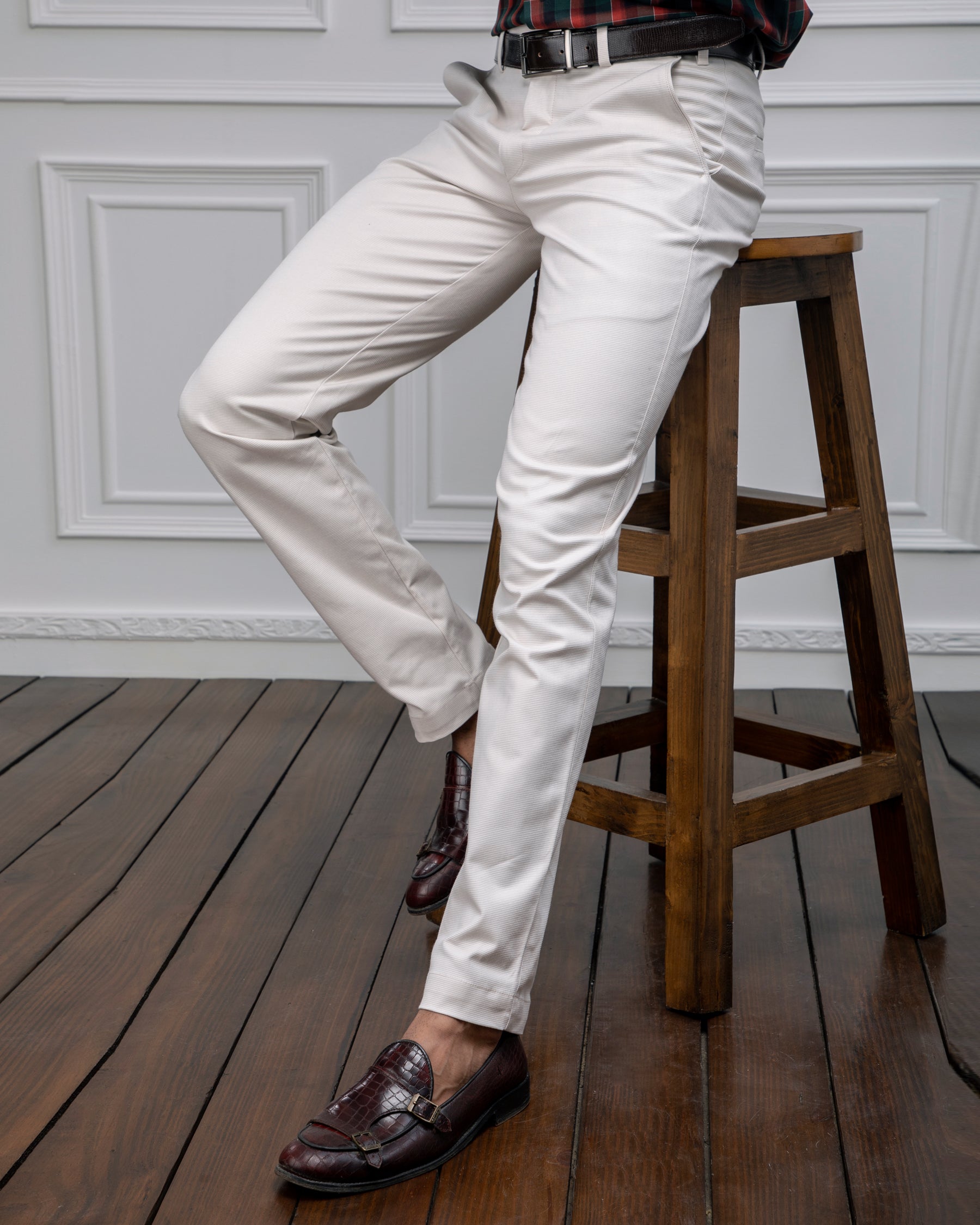 Buy Stylish Cream Formal Pants Collection At Best Prices Online