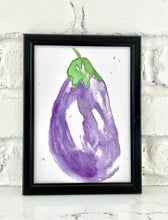 Load image into Gallery viewer, Watercolor Art - Eggplant
