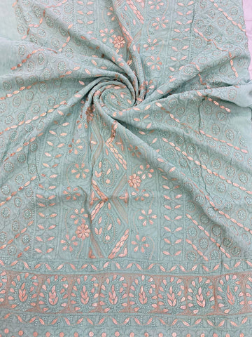 Beautiful Cotton Chikankari Kurti Pant Set Full Embroidery Work With Inner  Lining - Urban Libaas