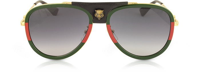 leather gucci glasses