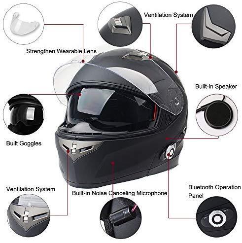 motorcycle helmet with built in speakers