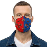 Red and Blue Football Premium Face Mask