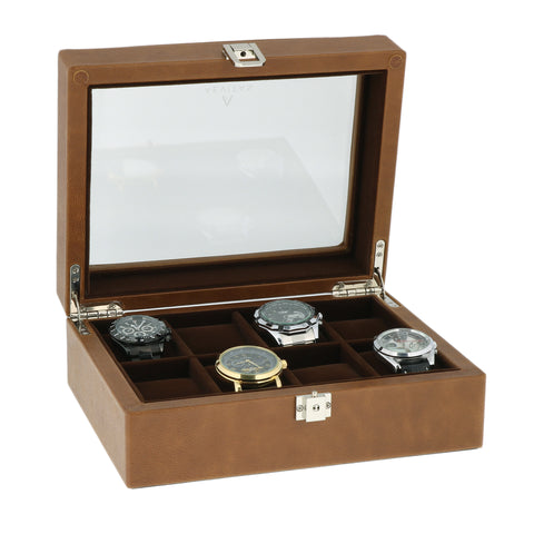 Brown Leather Watch Boxes by Aevitas