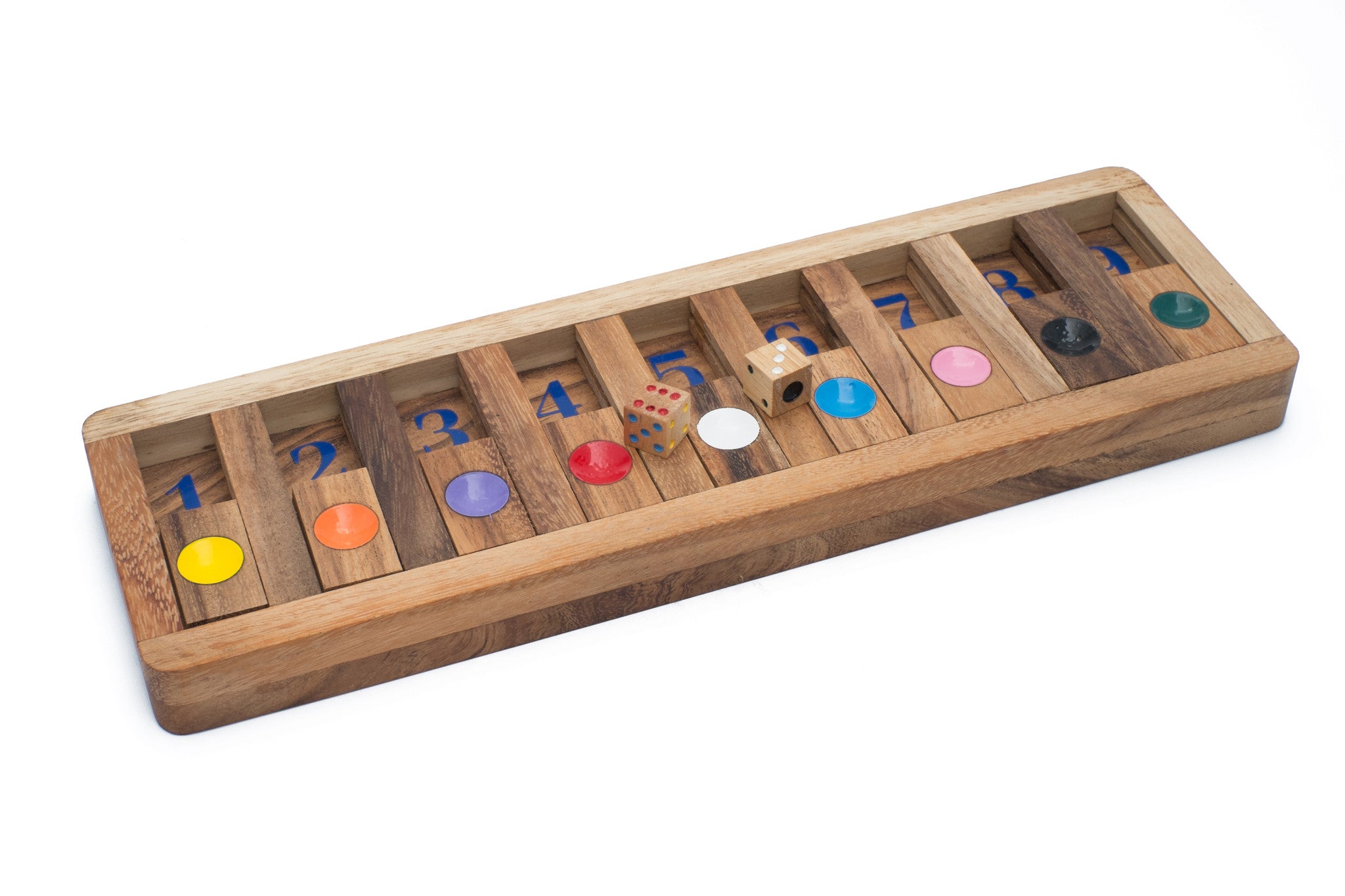 shut the box wooden game