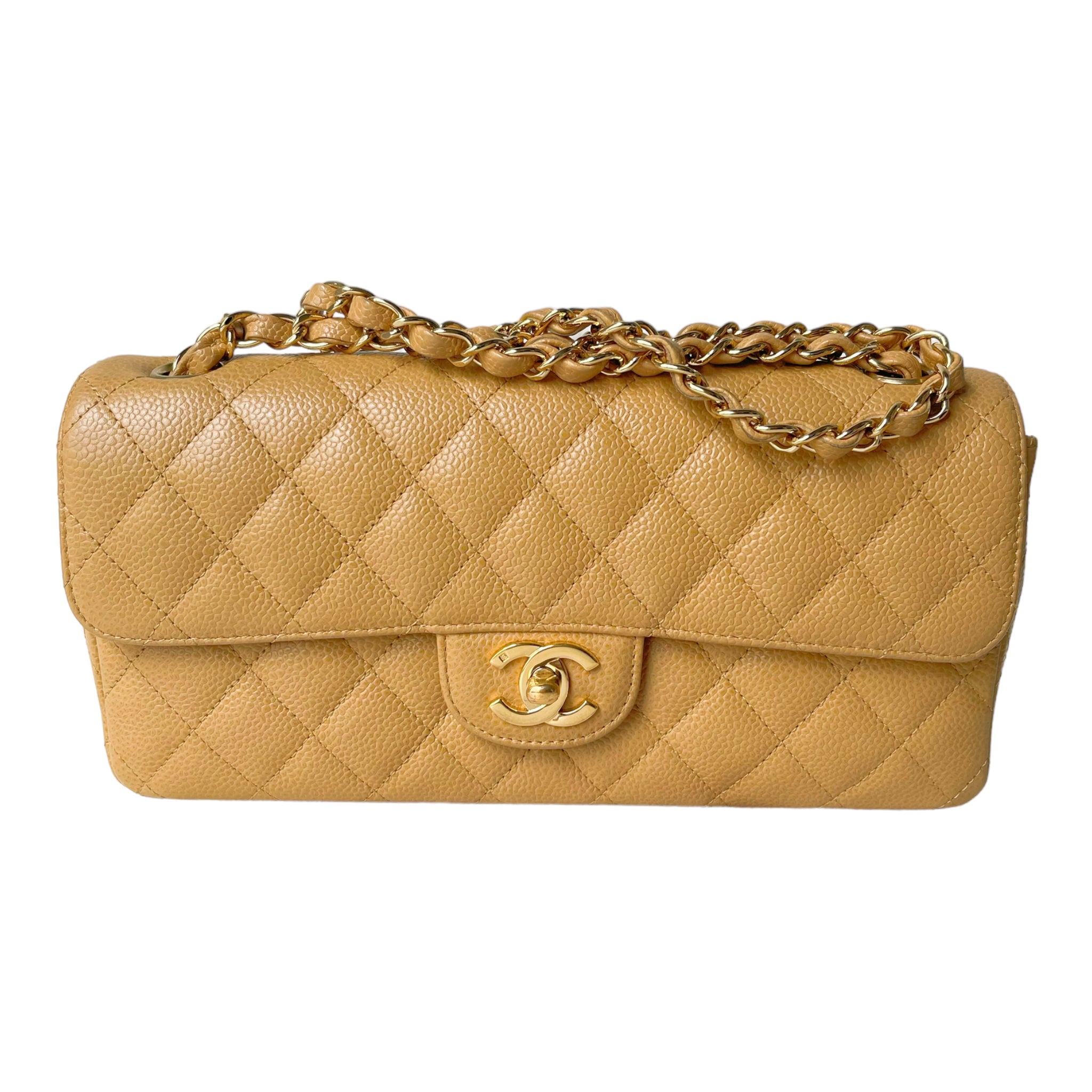 Chanel Beige Clair Classic Flap Luxury Bags  Wallets on Carousell