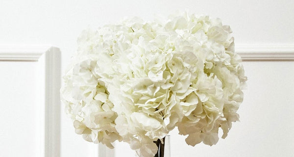 Hortensia blanc artificiel