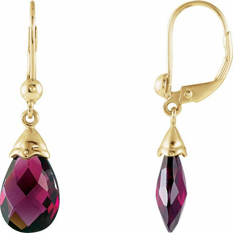 garnet earring drops