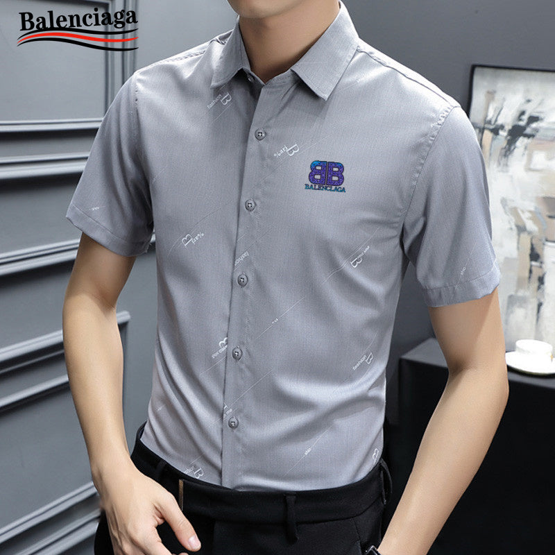 Balenciaga Fashion Lapel Short Sleeve Shirt