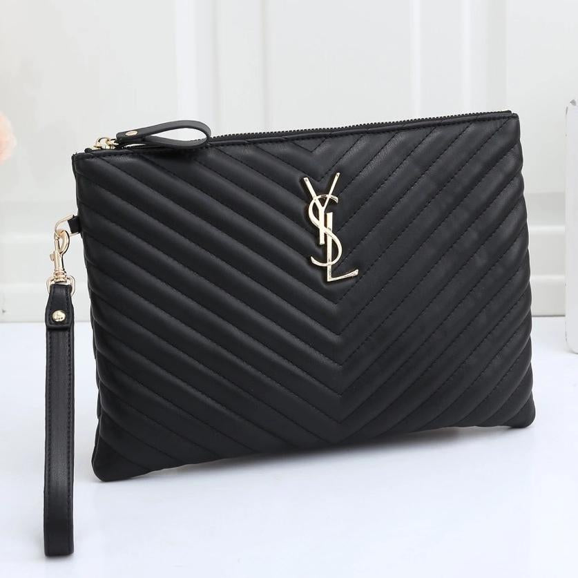 Yves Saint laurent YSL Women Fashion Leather Tote Handbag Envelo