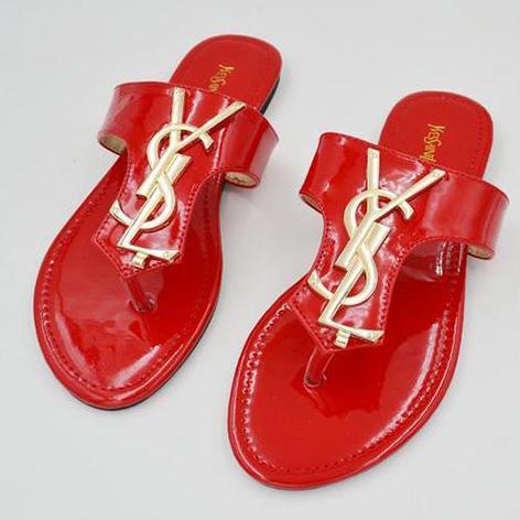 YSL Yves Saint Laurent Women Casual Flat Sandal Slipper Shoes